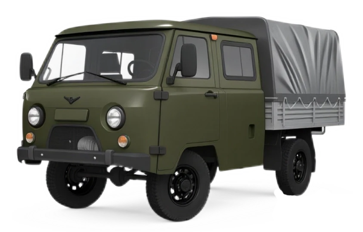 Автосалон: Uaz СГР Двухрядная кабина